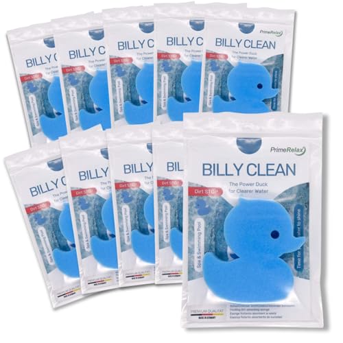 PrimeRelax 10er-Set Billy Clean, Magic Sponge, Pool Schwamm, Randreiniger, Ölabsorbierender Schwamm, Ölschwamm, Beckenrandreiniger, Spa Duck, Reinigungsschwamm, Whirlpool Zubehör, Randreiniger Pool von PrimeRelax