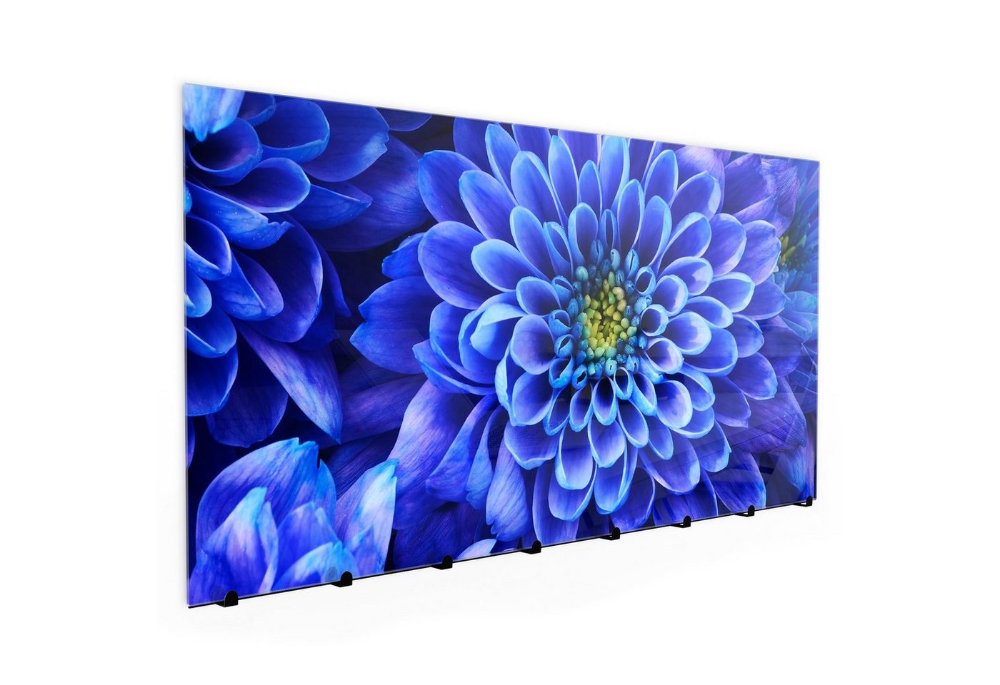 Primedeco Garderobenpaneel Magnetwand und Memoboard aus Glas Blaue Blume von Nahemn von Primedeco