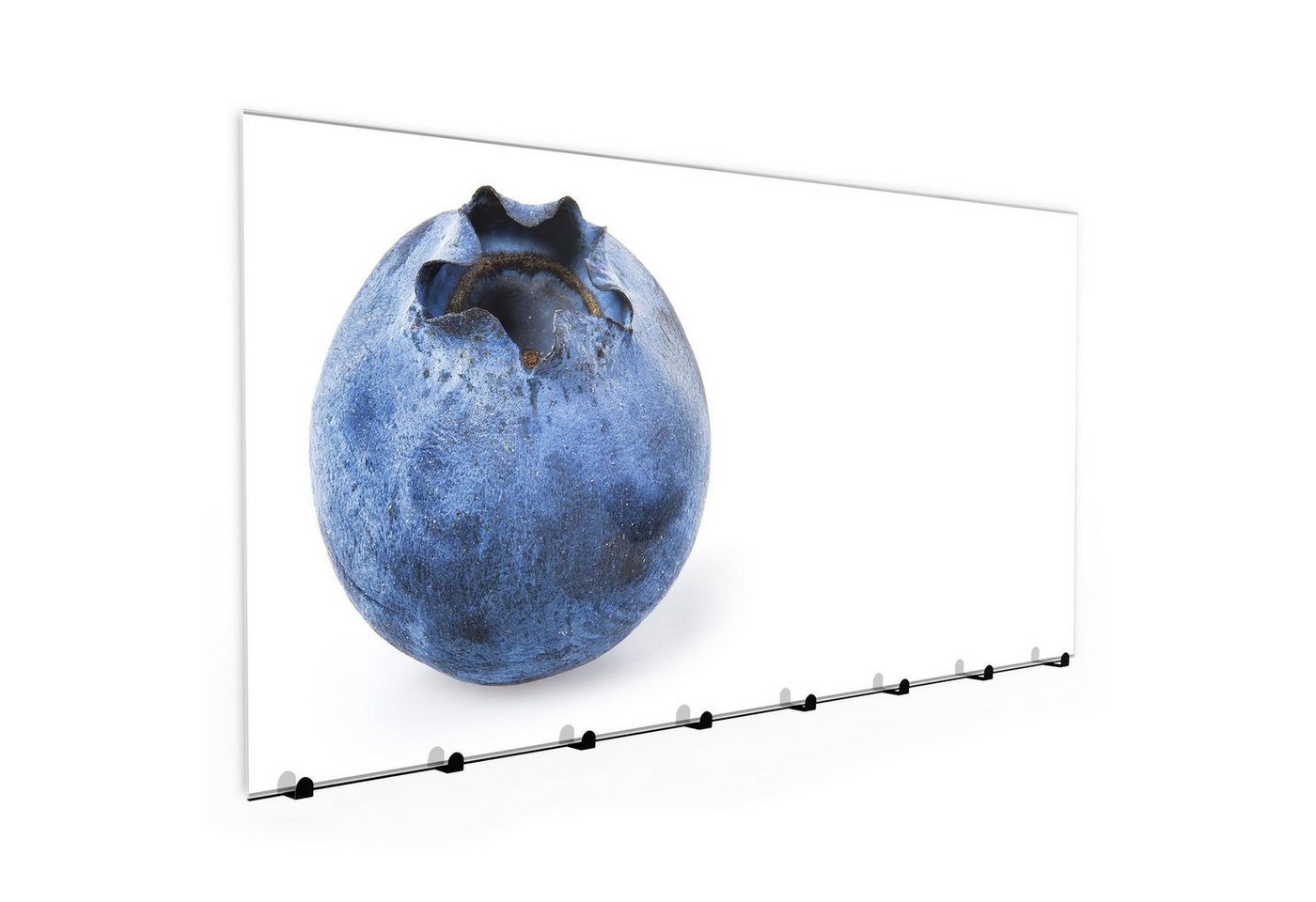 Primedeco Garderobenpaneel Magnetwand und Memoboard aus Glas Eine Heidelbeere von Nahem von Primedeco