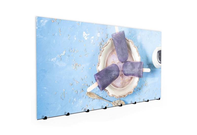 Primedeco Garderobenpaneel Magnetwand und Memoboard aus Glas Lavendel Eis am Stiel von Primedeco