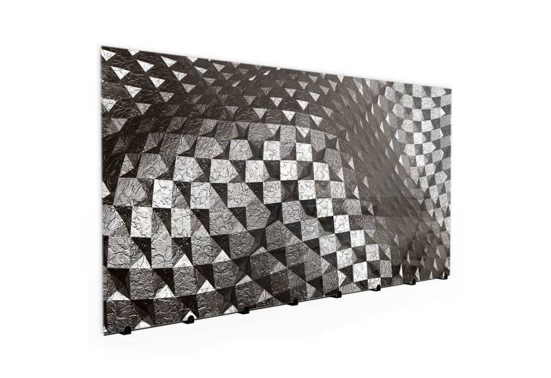 Primedeco Garderobenpaneel Magnetwand und Memoboard aus Glas Metall Kunst von Primedeco