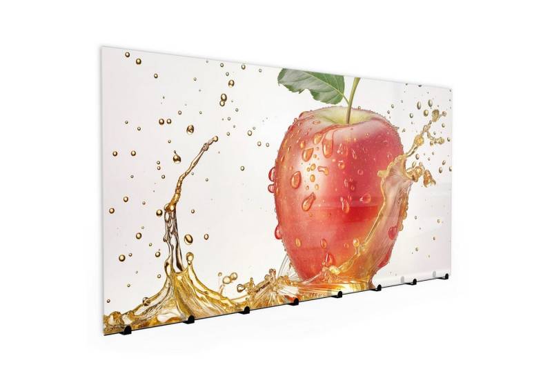 Primedeco Garderobenpaneel Kleiderhaken aus Glas Spritziger Apfel (1 St., Inkl. Magnete, Stifte und Montagematerial), Magnetisch & Beschreibbar Primedeco Garderobenpaneel Kleiderhaken aus Glas Spritziger Apfel (1 St., Inkl. Magnete, Stifte und Montagematerial), Magnetisch & Beschreibbar von Primedeco