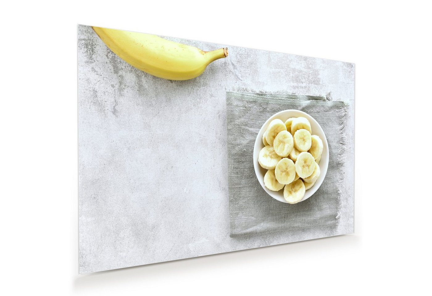 Primedeco Glasbild Wandbild Bananen in Schale auf Tisch mit Aufhängung, Früchte (21 verschiedene Größen, 1 St), Elegante Aufhängung Primedeco Glasbild Wandbild Bananen in Schale auf Tisch mit Aufhängung, Früchte (21 verschiedene Größen, 1 St), Elegante Aufhängung von Primedeco