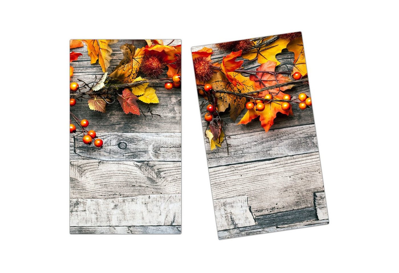 Primedeco Herd-Abdeckplatte Herdabdeckplatte Spritzschutz aus Glas Dekoration auf Tisch, Glas, (2 tlg) von Primedeco