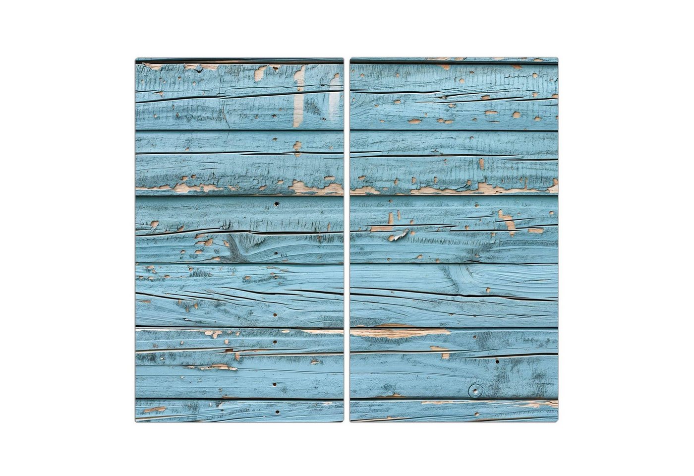 Primedeco Herd-Abdeckplatte Herdabdeckplatte Spritzschutz aus Glas Verwittertes Holz, Glas, (2 tlg) von Primedeco