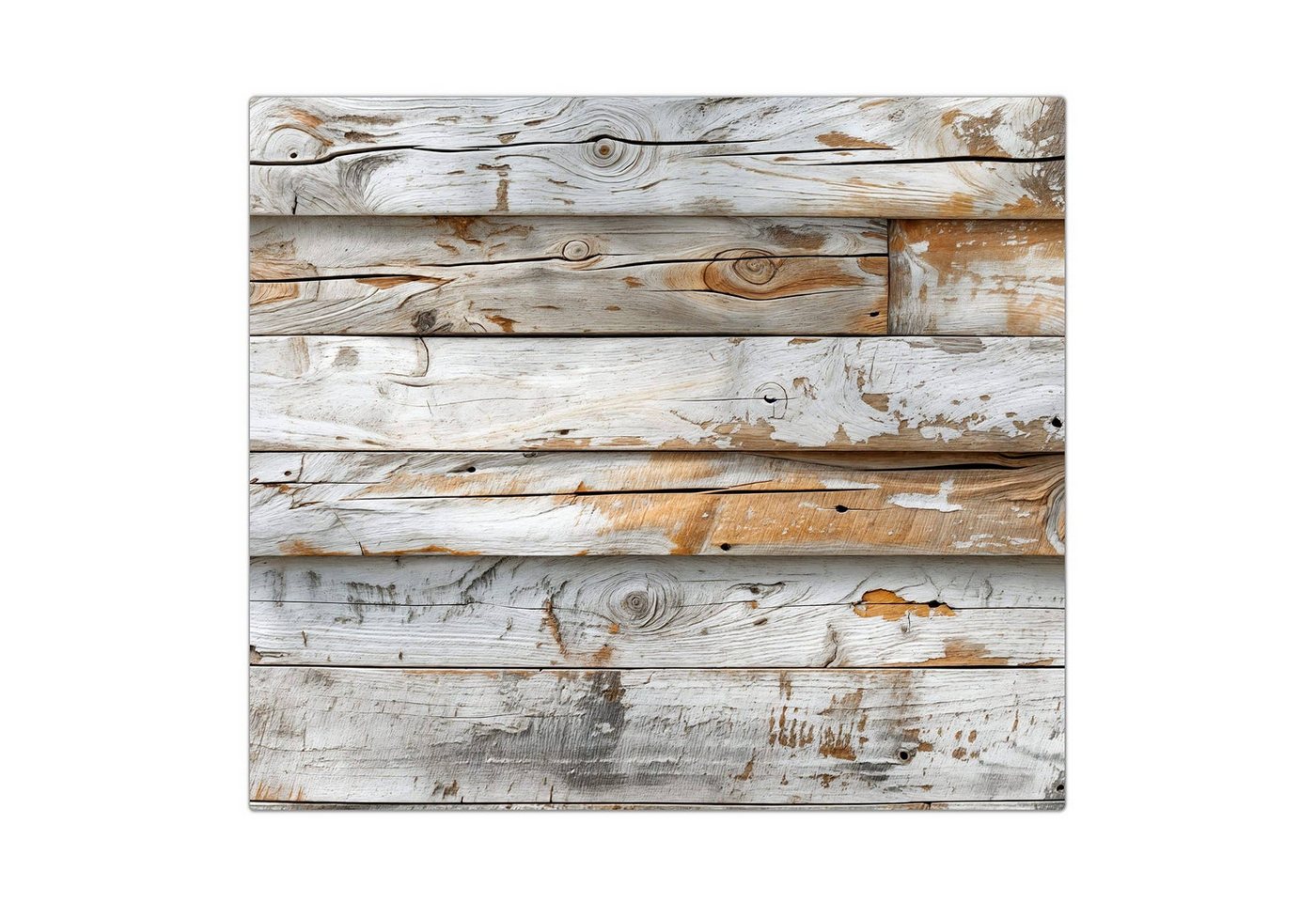 Primedeco Herd-Abdeckplatte Herdabdeckplatte Spritzschutz aus Glas Verwittertes Holz Brettpanel, Glas, (1 tlg) von Primedeco