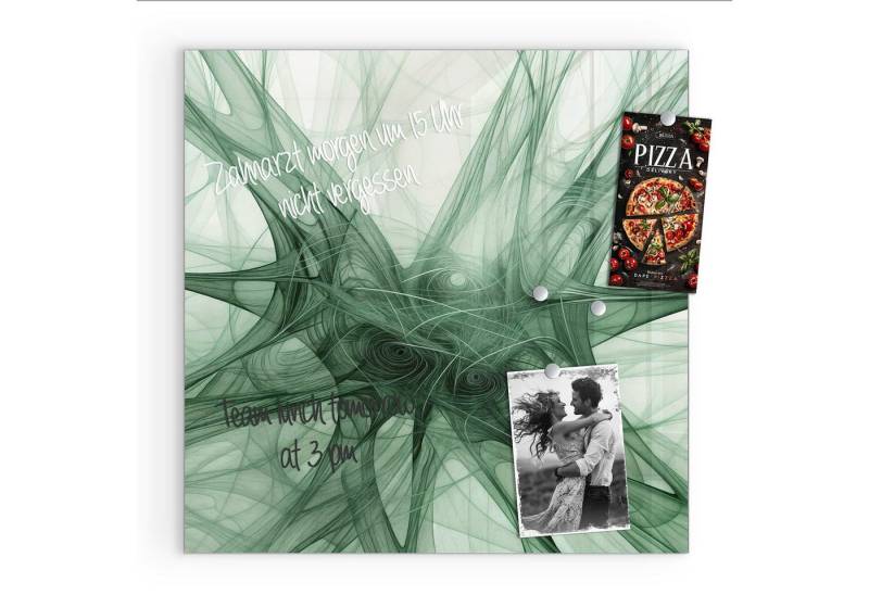 Primedeco Magnettafel Glas Abstrakte Strukturen Pinnwand Whiteboard beschreibbar, (Inklusive Stift, Magnete und Montagematerial, 1-tlg., 9 verschiedene Größen), Magnetisch und Beschreibbar von Primedeco