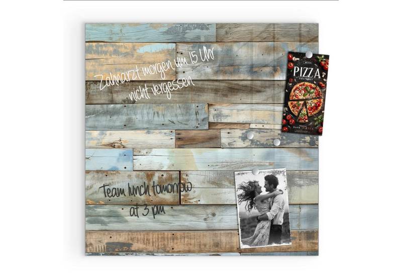 Primedeco Magnettafel Glas Alte Holzplanken Pinnwand Whiteboard beschreibbar, (Inklusive Stift, Magnete und Montagematerial, 1-tlg., 9 verschiedene Größen), Magnetisch und Beschreibbar Primedeco Magnettafel Glas Alte Holzplanken Pinnwand Whiteboard beschreibbar, (Inklusive Stift, Magnete und Montagematerial, 1-tlg., 9 verschiedene Größen), Magnetisch und Beschreibbar von Primedeco