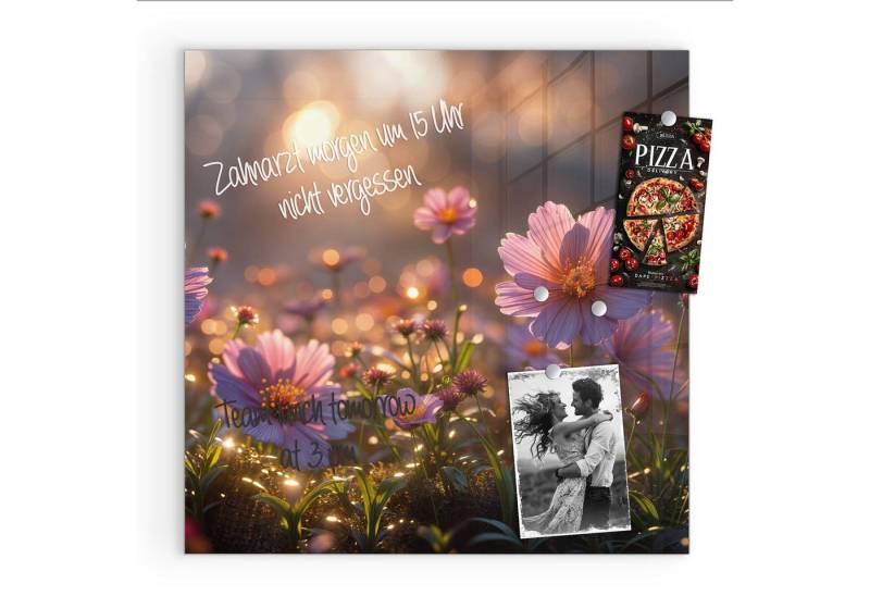 Primedeco Magnettafel Glas Blumenwiesebei Sonnenaufgang Pinnwand Whiteboard beschreibbar, (Inklusive Stift, Magnete und Montagematerial, 1-tlg., 9 verschiedene Größen), Magnetisch und Beschreibbar Primedeco Magnettafel Glas Blumenwiesebei Sonnenaufgang Pinnwand Whiteboard beschreibbar, (Inklusive Stift, Magnete und Montagematerial, 1-tlg., 9 verschiedene Größen), Magnetisch und Beschreibbar von Primedeco