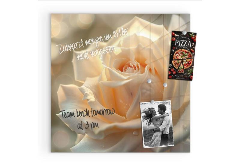 Primedeco Magnettafel Glas Elegante Rose Pinnwand Whiteboard beschreibbar, (Inklusive Stift, Magnete und Montagematerial, 1-tlg., 9 verschiedene Größen), Magnetisch und Beschreibbar Primedeco Magnettafel Glas Elegante Rose Pinnwand Whiteboard beschreibbar, (Inklusive Stift, Magnete und Montagematerial, 1-tlg., 9 verschiedene Größen), Magnetisch und Beschreibbar von Primedeco