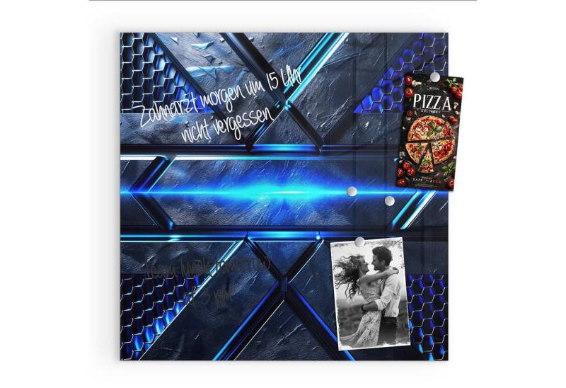 Primedeco Magnettafel Glas Futuristisches Design Pinnwand Whiteboard beschreibbar, (Inklusive Stift, Magnete und Montagematerial, 1-tlg., 9 verschiedene Größen), Magnetisch und Beschreibbar Primedeco Magnettafel Glas Futuristisches Design Pinnwand Whiteboard beschreibbar, (Inklusive Stift, Magnete und Montagematerial, 1-tlg., 9 verschiedene Größen), Magnetisch und Beschreibbar von Primedeco