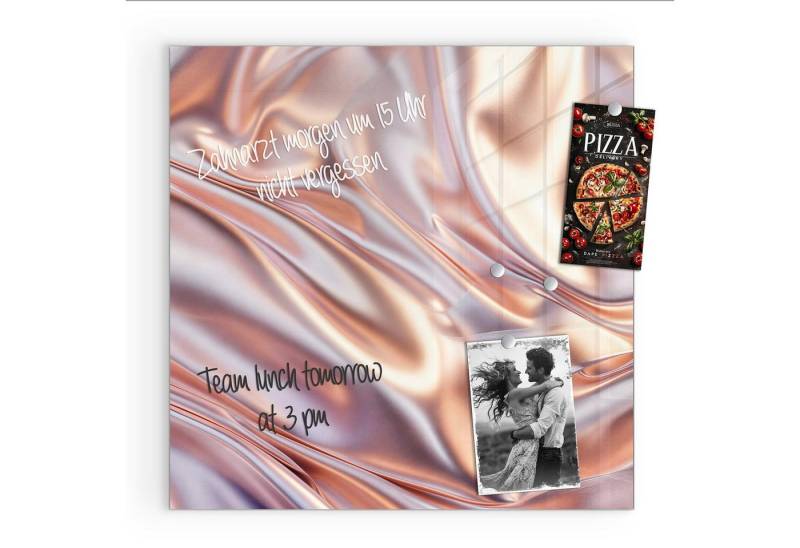 Primedeco Magnettafel Glas Glänzender Stoff Pinnwand Whiteboard beschreibbar, (Inklusive Stift, Magnete und Montagematerial, 1-tlg., 9 verschiedene Größen), Magnetisch und Beschreibbar Primedeco Magnettafel Glas Glänzender Stoff Pinnwand Whiteboard beschreibbar, (Inklusive Stift, Magnete und Montagematerial, 1-tlg., 9 verschiedene Größen), Magnetisch und Beschreibbar von Primedeco