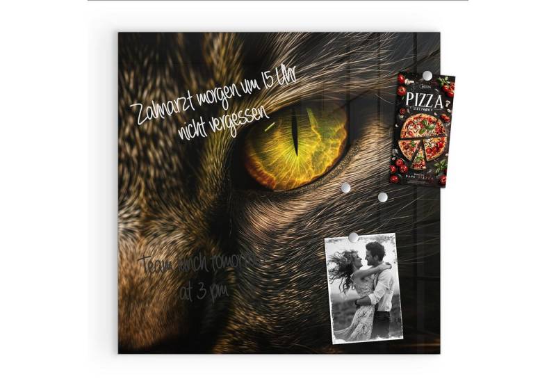 Primedeco Magnettafel Glas Katzenaugencloseup Pinnwand Whiteboard beschreibbar, (Inklusive Stift, Magnete und Montagematerial, 1-tlg., 9 verschiedene Größen), Magnetisch und Beschreibbar Primedeco Magnettafel Glas Katzenaugencloseup Pinnwand Whiteboard beschreibbar, (Inklusive Stift, Magnete und Montagematerial, 1-tlg., 9 verschiedene Größen), Magnetisch und Beschreibbar von Primedeco