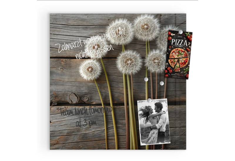 Primedeco Magnettafel Glas Pusteblumen Holzoptik Pinnwand Whiteboard beschreibbar, (Inklusive Stift, Magnete und Montagematerial, 1-tlg., 9 verschiedene Größen), Magnetisch und Beschreibbar Primedeco Magnettafel Glas Pusteblumen Holzoptik Pinnwand Whiteboard beschreibbar, (Inklusive Stift, Magnete und Montagematerial, 1-tlg., 9 verschiedene Größen), Magnetisch und Beschreibbar von Primedeco