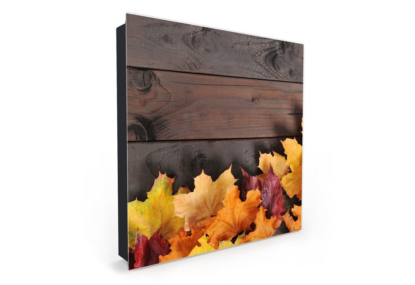 Primedeco Schlüsselkasten Magnetpinnwand mit Glasfront Herbstlaub auf Tisch (1 St) Primedeco Schlüsselkasten Magnetpinnwand mit Glasfront Herbstlaub auf Tisch (1 St) von Primedeco