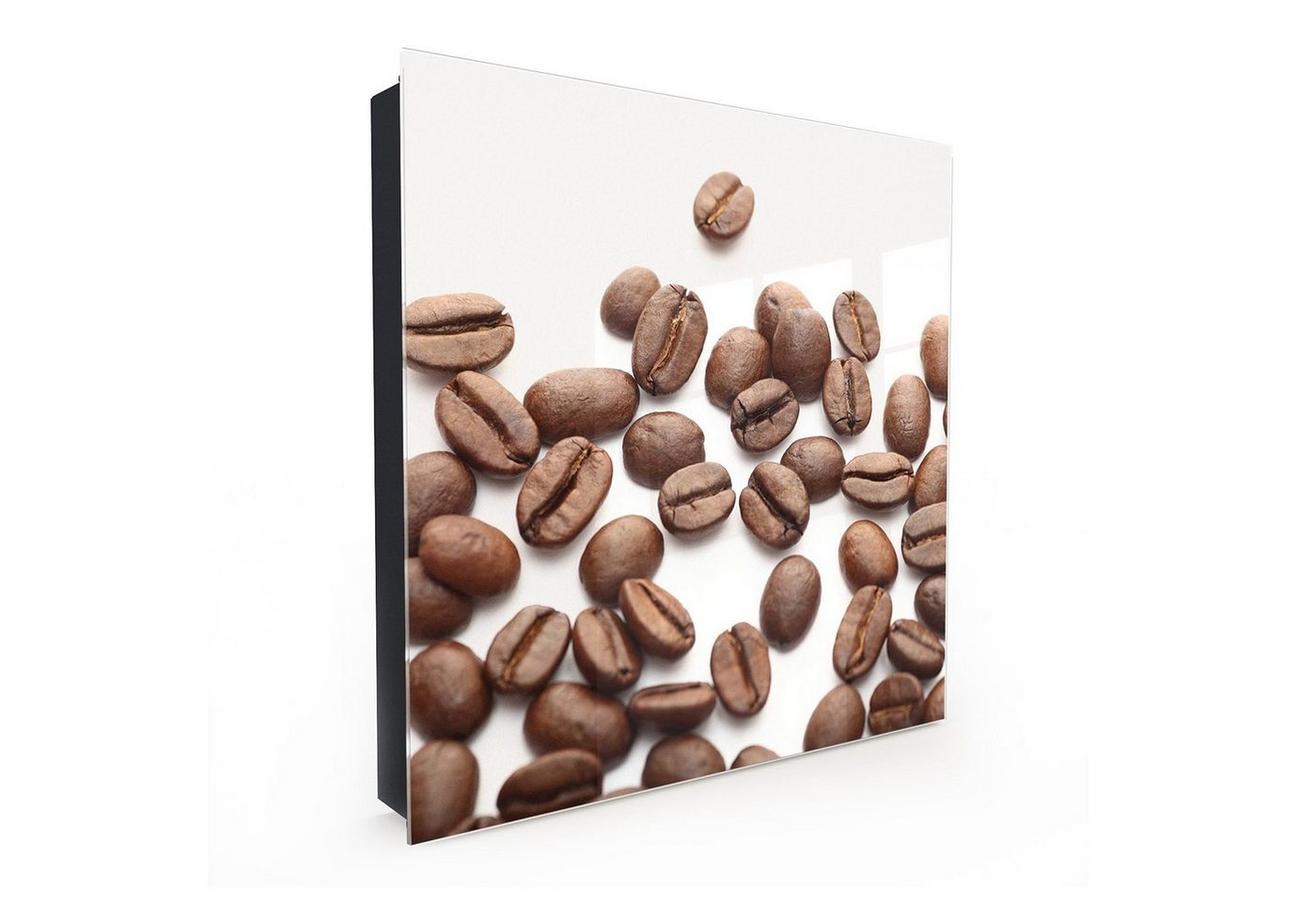 Primedeco Schlüsselkasten Magnetpinnwand und Memoboard mit Glasfront Motiv Kaffeebohnen (1 St) von Primedeco