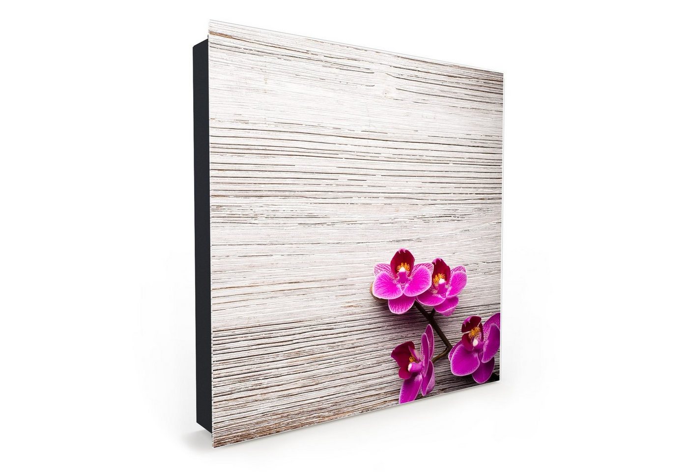 Primedeco Schlüsselkasten Magnetpinnwand mit Glasfront Orchideenblätter auf Tisch (1 St) Primedeco Schlüsselkasten Magnetpinnwand mit Glasfront Orchideenblätter auf Tisch (1 St) von Primedeco