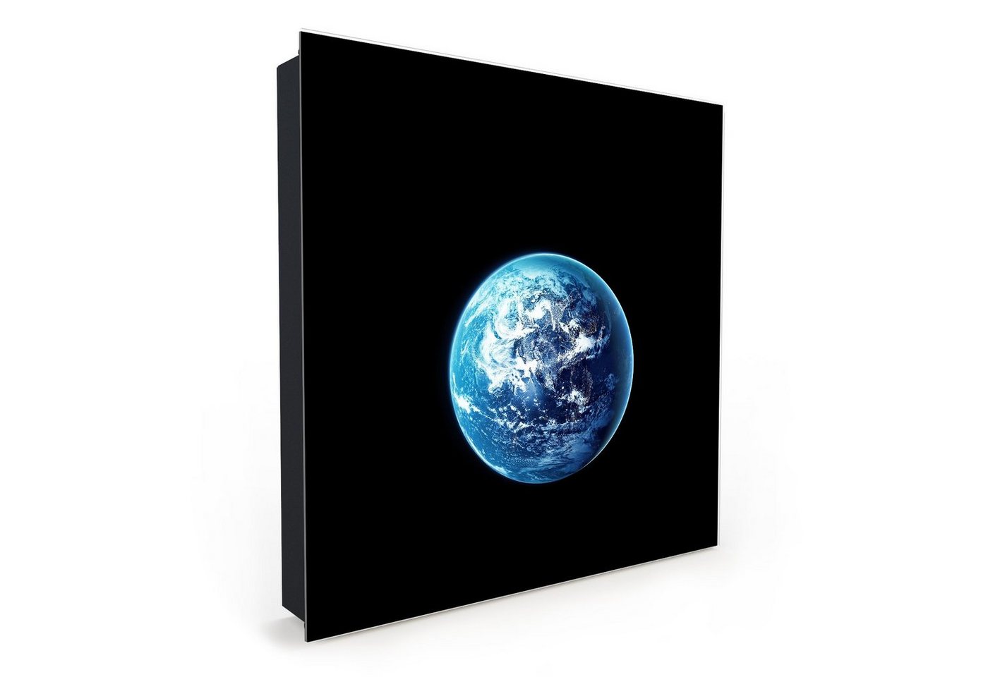 Primedeco Schlüsselkasten Magnetpinnwand mit Glasfront Planet Erde (1 St) von Primedeco