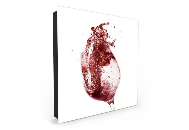 Primedeco Schlüsselkasten Magnetpinnwand mit Glasfront Rotweingiessen (1 St) von Primedeco