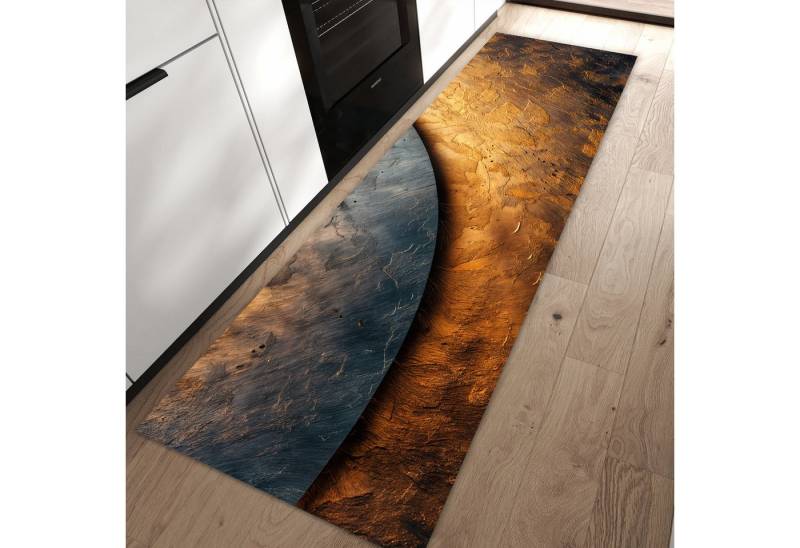 Primedeco Teppich Küchenteppich Abstraktes Metall PVC rutschfest abwaschbar Läufer, Rechteckig, Höhe: 3 mm, Pflegeleicht & Wasserabweisend Primedeco Teppich Küchenteppich Abstraktes Metall PVC rutschfest abwaschbar Läufer, Rechteckig, Höhe: 3 mm, Pflegeleicht & Wasserabweisend von Primedeco