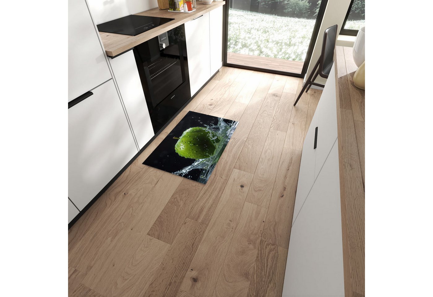 Primedeco Teppich Küchenteppich Apfel im Wasser PVC rutschfest abwaschbar Läufer, Rechteckig, Höhe: 3 mm, Pflegeleicht & Wasserabweisend Primedeco Teppich Küchenteppich Apfel im Wasser PVC rutschfest abwaschbar Läufer, Rechteckig, Höhe: 3 mm, Pflegeleicht & Wasserabweisend von Primedeco