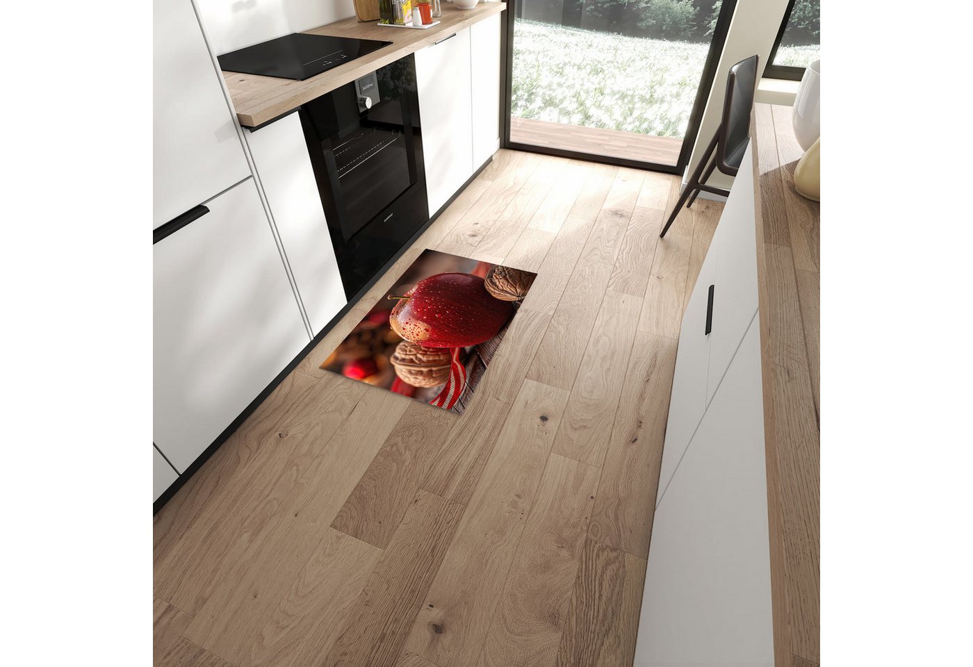 Primedeco Teppich Küchenteppich Apfel und Nüsse PVC rutschfest abwaschbar Läufer, Rechteckig, Höhe: 3 mm, Pflegeleicht & Wasserabweisend Primedeco Teppich Küchenteppich Apfel und Nüsse PVC rutschfest abwaschbar Läufer, Rechteckig, Höhe: 3 mm, Pflegeleicht & Wasserabweisend von Primedeco