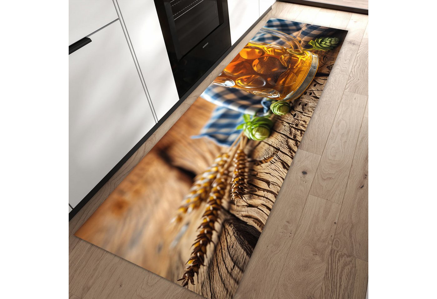 Primedeco Teppich Küchenteppich Bierglas PVC rutschfest abwaschbar Läufer, Rechteckig, Höhe: 3 mm, Pflegeleicht & Wasserabweisend Primedeco Teppich Küchenteppich Bierglas PVC rutschfest abwaschbar Läufer, Rechteckig, Höhe: 3 mm, Pflegeleicht & Wasserabweisend von Primedeco
