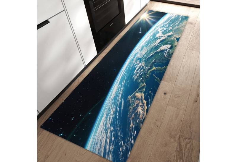 Primedeco Teppich Küchenteppich Blick Auf Die Erde PVC rutschfest abwaschbar Läufer, Rechteckig, Höhe: 3 mm, Pflegeleicht & Wasserabweisend von Primedeco