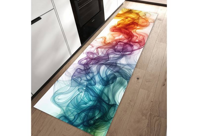 Primedeco Teppich Küchenteppich Bunte Wirbel PVC rutschfest abwaschbar Läufer, Rechteckig, Höhe: 3 mm, Pflegeleicht & Wasserabweisend Primedeco Teppich Küchenteppich Bunte Wirbel PVC rutschfest abwaschbar Läufer, Rechteckig, Höhe: 3 mm, Pflegeleicht & Wasserabweisend von Primedeco