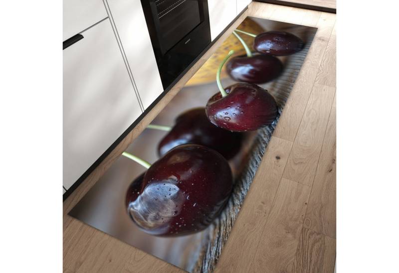 Primedeco Teppich Küchenteppich Frische Kirschen PVC rutschfest abwaschbar Läufer, Rechteckig, Höhe: 3 mm, Pflegeleicht & Wasserabweisend Primedeco Teppich Küchenteppich Frische Kirschen PVC rutschfest abwaschbar Läufer, Rechteckig, Höhe: 3 mm, Pflegeleicht & Wasserabweisend von Primedeco