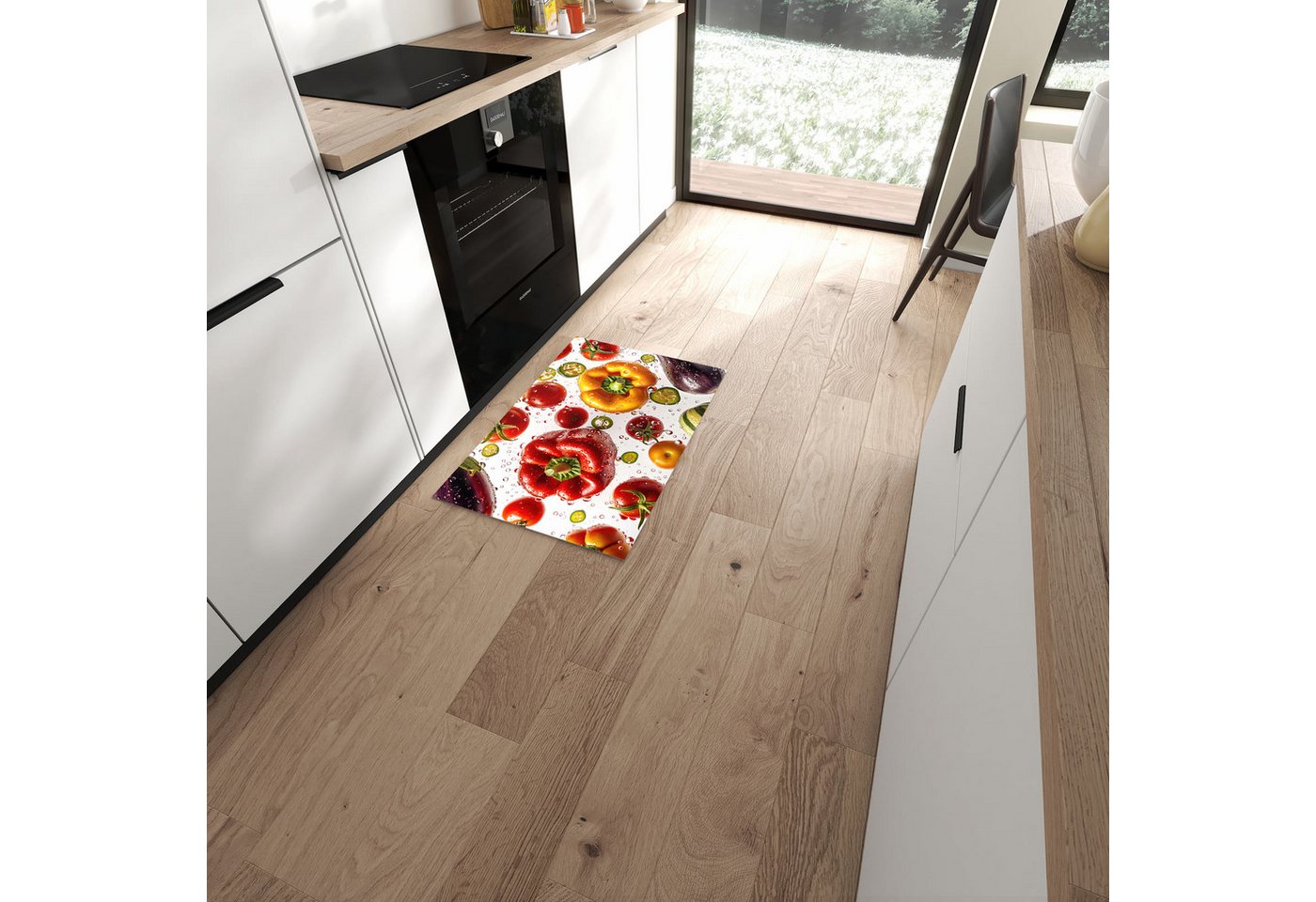 Primedeco Teppich Küchenteppich Frisches Gemüsebunt PVC rutschfest abwaschbar Läufer, Rechteckig, Höhe: 3 mm, Pflegeleicht & Wasserabweisend Primedeco Teppich Küchenteppich Frisches Gemüsebunt PVC rutschfest abwaschbar Läufer, Rechteckig, Höhe: 3 mm, Pflegeleicht & Wasserabweisend von Primedeco