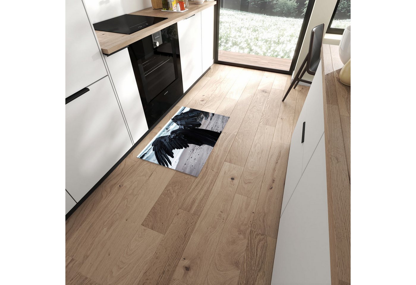 Primedeco Teppich Küchenteppich Geflügelter Wanderer PVC rutschfest abwaschbar Läufer, Rechteckig, Höhe: 3 mm, Pflegeleicht & Wasserabweisend Primedeco Teppich Küchenteppich Geflügelter Wanderer PVC rutschfest abwaschbar Läufer, Rechteckig, Höhe: 3 mm, Pflegeleicht & Wasserabweisend von Primedeco