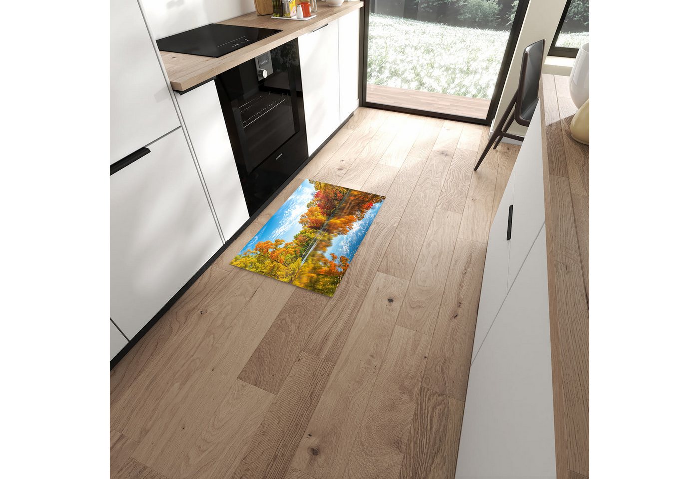 Primedeco Teppich Küchenteppich Herbstlicher See PVC rutschfest abwaschbar Läufer, Rechteckig, Höhe: 3 mm, Pflegeleicht & Wasserabweisend Primedeco Teppich Küchenteppich Herbstlicher See PVC rutschfest abwaschbar Läufer, Rechteckig, Höhe: 3 mm, Pflegeleicht & Wasserabweisend von Primedeco