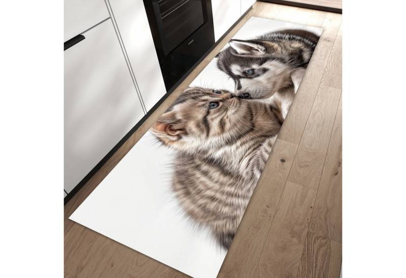 Primedeco Teppich Küchenteppich Kätzchen und Welpe PVC rutschfest abwaschbar Läufer, Rechteckig, Höhe: 3 mm, Pflegeleicht & Wasserabweisend Primedeco Teppich Küchenteppich Kätzchen und Welpe PVC rutschfest abwaschbar Läufer, Rechteckig, Höhe: 3 mm, Pflegeleicht & Wasserabweisend von Primedeco