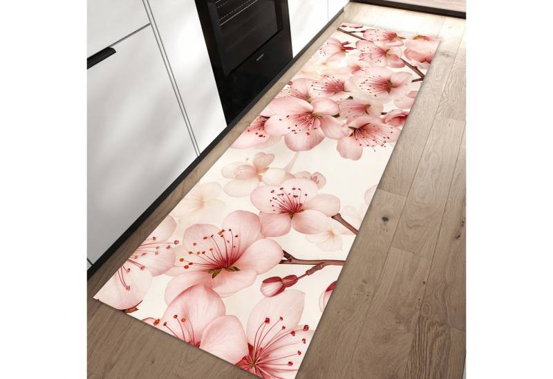 Primedeco Teppich Küchenteppich Kirschblüten PVC rutschfest abwaschbar Läufer, Rechteckig, Höhe: 3 mm, Pflegeleicht & Wasserabweisend Primedeco Teppich Küchenteppich Kirschblüten PVC rutschfest abwaschbar Läufer, Rechteckig, Höhe: 3 mm, Pflegeleicht & Wasserabweisend von Primedeco