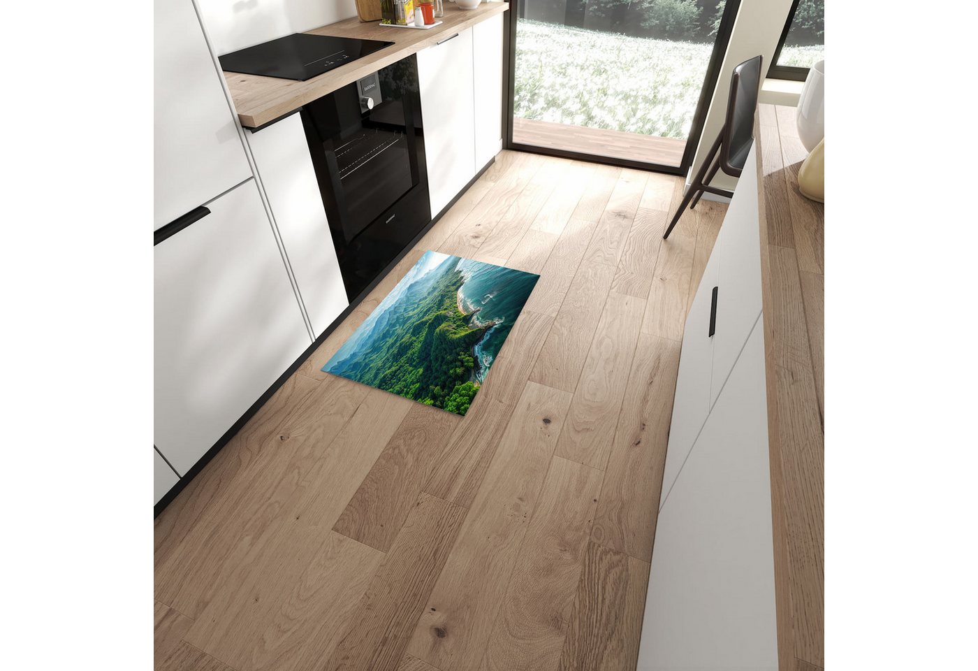 Primedeco Teppich Küchenteppich Küstenlandschaft PVC rutschfest abwaschbar Läufer, Rechteckig, Höhe: 3 mm, Pflegeleicht & Wasserabweisend Primedeco Teppich Küchenteppich Küstenlandschaft PVC rutschfest abwaschbar Läufer, Rechteckig, Höhe: 3 mm, Pflegeleicht & Wasserabweisend von Primedeco