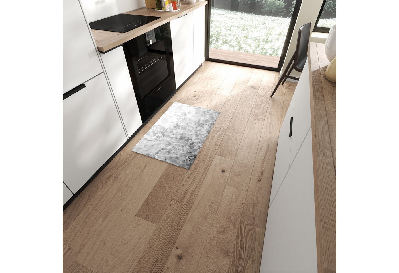 Primedeco Teppich Küchenteppich Marmor Struktur PVC rutschfest abwaschbar Läufer, Rechteckig, Höhe: 3 mm, Pflegeleicht & Wasserabweisend Primedeco Teppich Küchenteppich Marmor Struktur PVC rutschfest abwaschbar Läufer, Rechteckig, Höhe: 3 mm, Pflegeleicht & Wasserabweisend von Primedeco