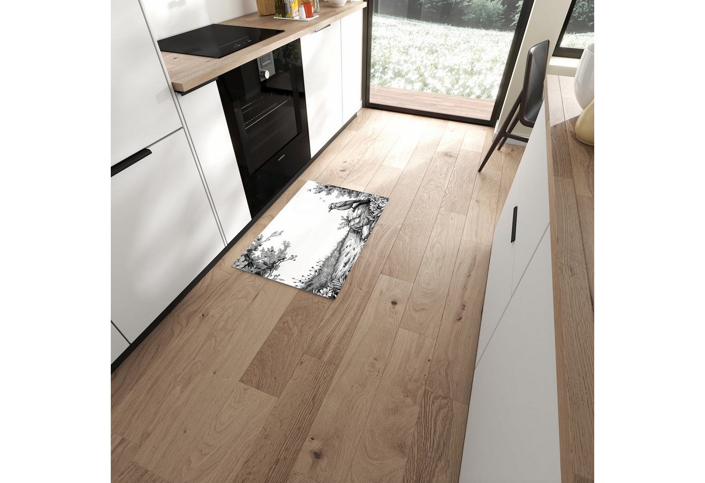 Primedeco Teppich Küchenteppich Natur Illustration PVC rutschfest abwaschbar Läufer, Rechteckig, Höhe: 3 mm, Pflegeleicht & Wasserabweisend Primedeco Teppich Küchenteppich Natur Illustration PVC rutschfest abwaschbar Läufer, Rechteckig, Höhe: 3 mm, Pflegeleicht & Wasserabweisend von Primedeco