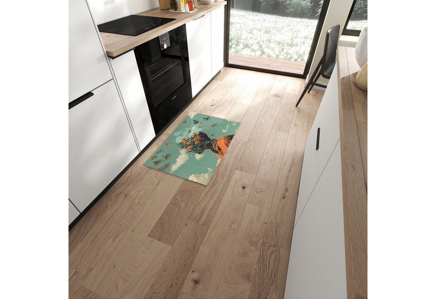 Primedeco Teppich Küchenteppich Natur Vision PVC rutschfest abwaschbar Läufer, Rechteckig, Höhe: 3 mm, Pflegeleicht & Wasserabweisend Primedeco Teppich Küchenteppich Natur Vision PVC rutschfest abwaschbar Läufer, Rechteckig, Höhe: 3 mm, Pflegeleicht & Wasserabweisend von Primedeco
