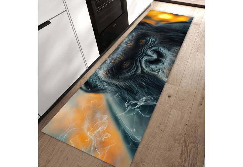 Primedeco Teppich Küchenteppich Rauchender Affe PVC rutschfest abwaschbar Läufer, Rechteckig, Höhe: 3 mm, Pflegeleicht & Wasserabweisend Primedeco Teppich Küchenteppich Rauchender Affe PVC rutschfest abwaschbar Läufer, Rechteckig, Höhe: 3 mm, Pflegeleicht & Wasserabweisend von Primedeco