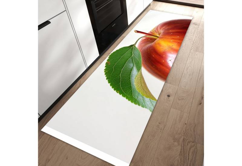Primedeco Teppich Küchenteppich Roter Apfel Mit Blatt PVC rutschfest abwaschbar Läufer, Rechteckig, Höhe: 3 mm, Pflegeleicht & Wasserabweisend Primedeco Teppich Küchenteppich Roter Apfel Mit Blatt PVC rutschfest abwaschbar Läufer, Rechteckig, Höhe: 3 mm, Pflegeleicht & Wasserabweisend von Primedeco