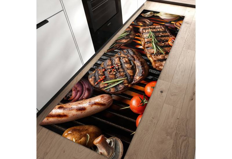Primedeco Teppich Küchenteppich Sanfte Grillplatte PVC rutschfest abwaschbar Läufer, Rechteckig, Höhe: 3 mm, Pflegeleicht & Wasserabweisend Primedeco Teppich Küchenteppich Sanfte Grillplatte PVC rutschfest abwaschbar Läufer, Rechteckig, Höhe: 3 mm, Pflegeleicht & Wasserabweisend von Primedeco