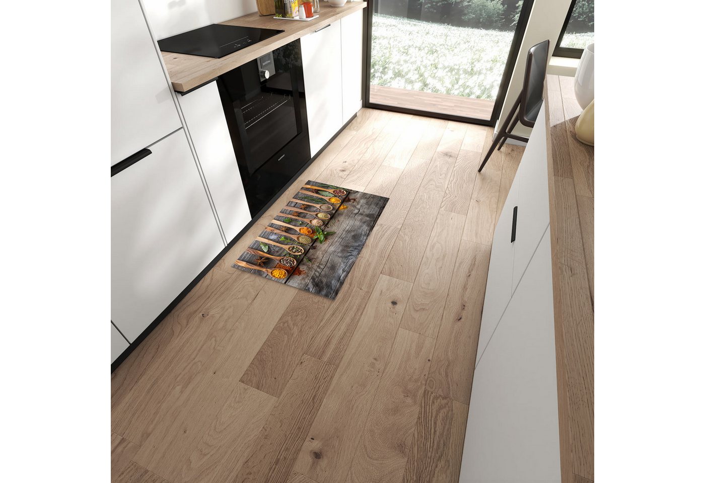 Primedeco Teppich Küchenteppich Sanfte Küchengewürze PVC rutschfest abwaschbar Läufer, Rechteckig, Höhe: 3 mm, Pflegeleicht & Wasserabweisend Primedeco Teppich Küchenteppich Sanfte Küchengewürze PVC rutschfest abwaschbar Läufer, Rechteckig, Höhe: 3 mm, Pflegeleicht & Wasserabweisend von Primedeco
