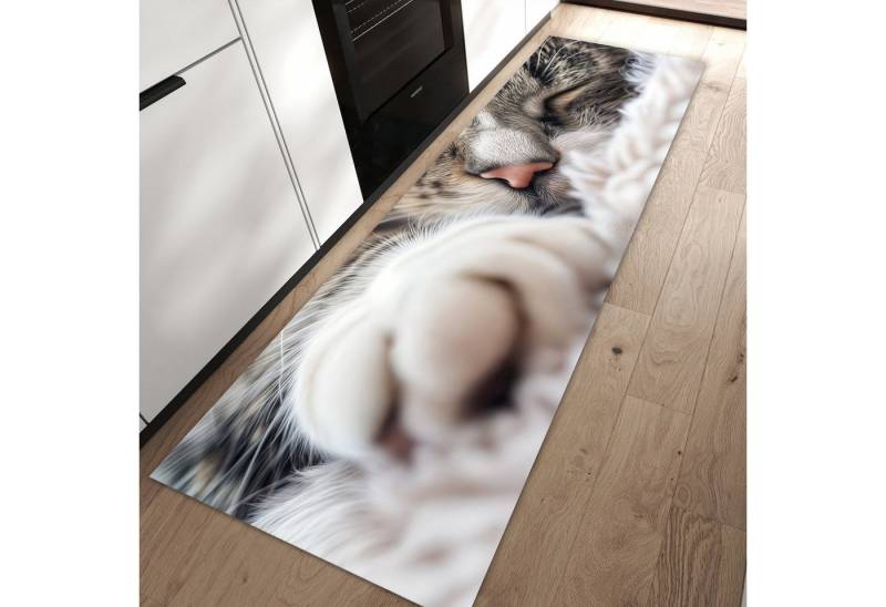 Primedeco Teppich Küchenteppich Schlafende Katze PVC rutschfest abwaschbar Läufer, Rechteckig, Höhe: 3 mm, Pflegeleicht & Wasserabweisend Primedeco Teppich Küchenteppich Schlafende Katze PVC rutschfest abwaschbar Läufer, Rechteckig, Höhe: 3 mm, Pflegeleicht & Wasserabweisend von Primedeco