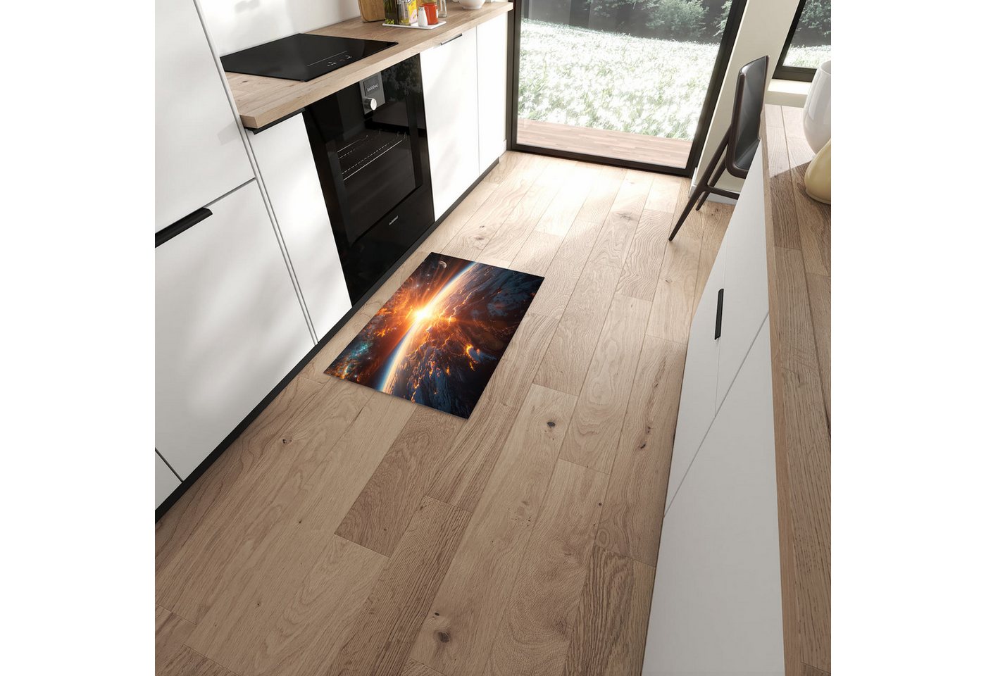 Primedeco Teppich Küchenteppich Sonnenaufgang Erde PVC rutschfest abwaschbar Läufer, Rechteckig, Höhe: 3 mm, Pflegeleicht & Wasserabweisend Primedeco Teppich Küchenteppich Sonnenaufgang Erde PVC rutschfest abwaschbar Läufer, Rechteckig, Höhe: 3 mm, Pflegeleicht & Wasserabweisend von Primedeco