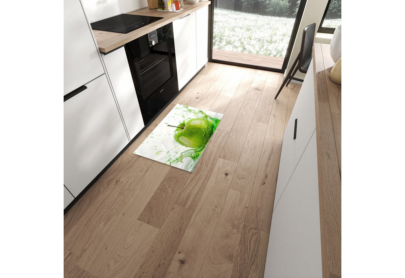 Primedeco Teppich Küchenteppich Splash Apfel PVC rutschfest abwaschbar Läufer, Rechteckig, Höhe: 3 mm, Pflegeleicht & Wasserabweisend Primedeco Teppich Küchenteppich Splash Apfel PVC rutschfest abwaschbar Läufer, Rechteckig, Höhe: 3 mm, Pflegeleicht & Wasserabweisend von Primedeco