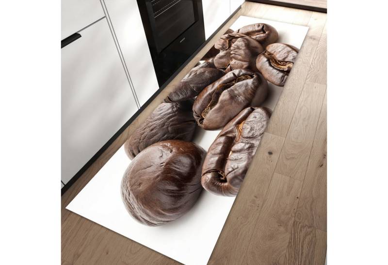 Primedeco Teppich Küchenteppich Stille Kaffeebohnen PVC rutschfest abwaschbar Läufer, Rechteckig, Höhe: 3 mm, Pflegeleicht & Wasserabweisend Primedeco Teppich Küchenteppich Stille Kaffeebohnen PVC rutschfest abwaschbar Läufer, Rechteckig, Höhe: 3 mm, Pflegeleicht & Wasserabweisend von Primedeco
