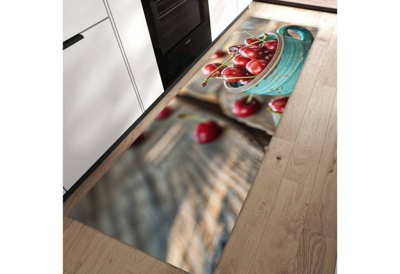 Primedeco Teppich Küchenteppich Tasse mit Kirschen PVC rutschfest abwaschbar Läufer, Rechteckig, Höhe: 3 mm, Pflegeleicht & Wasserabweisend Primedeco Teppich Küchenteppich Tasse mit Kirschen PVC rutschfest abwaschbar Läufer, Rechteckig, Höhe: 3 mm, Pflegeleicht & Wasserabweisend von Primedeco