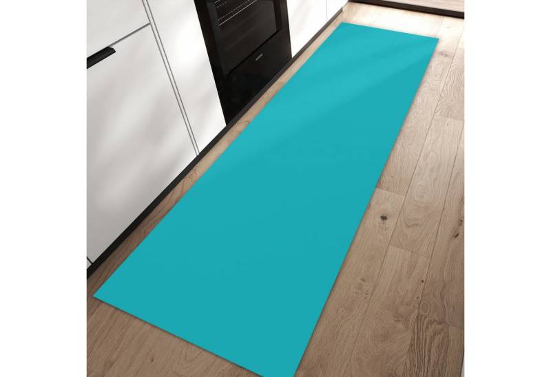 Primedeco Teppich Küchenteppich Türkiser Hintergrund II PVC rutschfest abwaschbar Läufer, Rechteckig, Höhe: 3 mm, Pflegeleicht & Wasserabweisend Primedeco Teppich Küchenteppich Türkiser Hintergrund II PVC rutschfest abwaschbar Läufer, Rechteckig, Höhe: 3 mm, Pflegeleicht & Wasserabweisend von Primedeco
