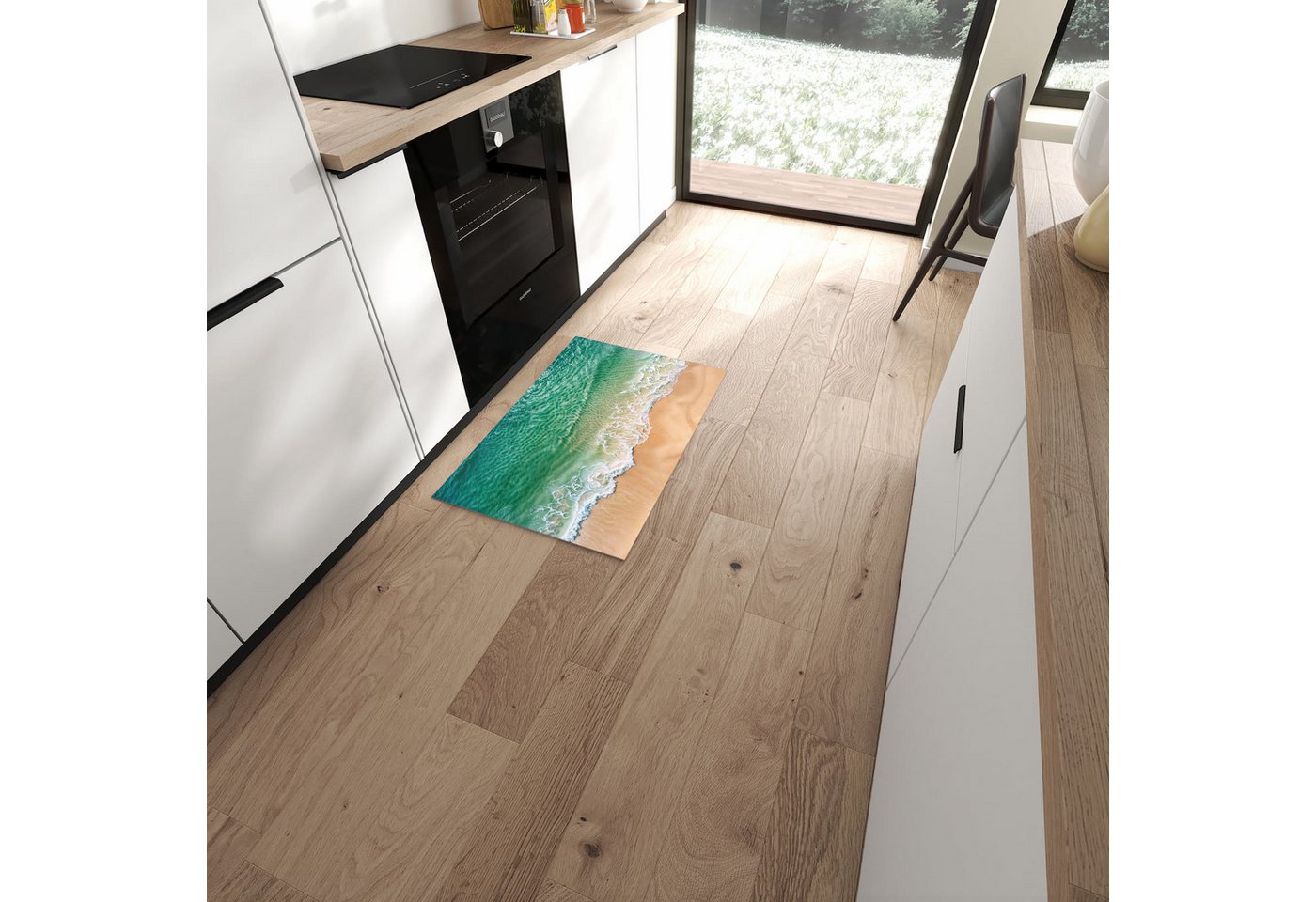 Primedeco Teppich Küchenteppich Warme Meereswellen PVC rutschfest abwaschbar Läufer, Rechteckig, Höhe: 3 mm, Pflegeleicht & Wasserabweisend Primedeco Teppich Küchenteppich Warme Meereswellen PVC rutschfest abwaschbar Läufer, Rechteckig, Höhe: 3 mm, Pflegeleicht & Wasserabweisend von Primedeco